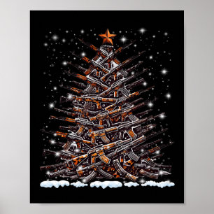 Weihnachtsbaum Weihnachtsmänner Weihnachten Weihna Poster