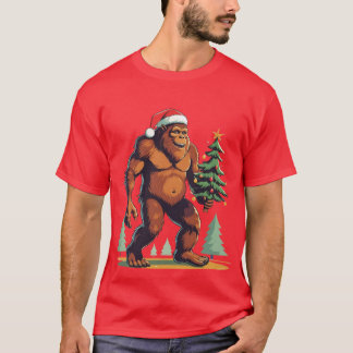 Weihnachtsbaum-Weihnachtsmannmütze T-Shirt