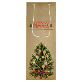 Weihnachtsbaum Weinkultur und Erde Geschenktüte Für Weinflaschen