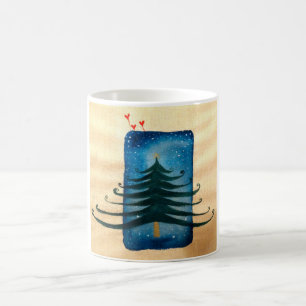 Weihnachtsbaum Weiß 325 ml Klassische Weiße Tasse
