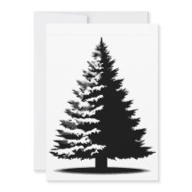 Weihnachtsbaum Weiß & Schwarz Elegant Abgenutzt