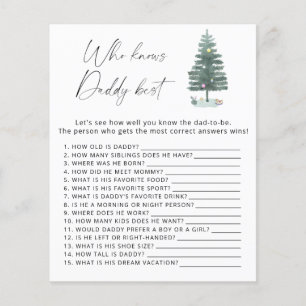 Weihnachtsbaum - Wer kennt Papa am besten Spiel