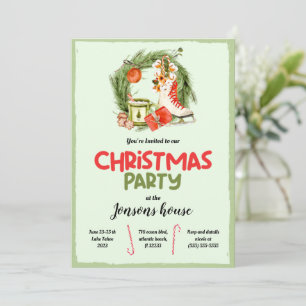 Weihnachtsbaum Winter-Party Einladung