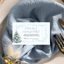 Weihnachtsbaum Winter Wie groß ist Mamas Bauch Begleitkarte