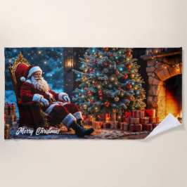 Weihnachtsbaum Winterkunst niedlich Strandtuch