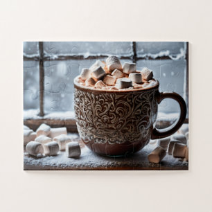 Weihnachtsbaum Winterschneefantasie Puzzle