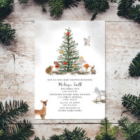 Weihnachtsbaum Woodland Animals Kinderdusche