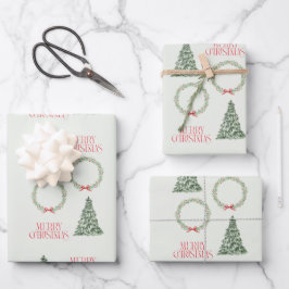 Weihnachtsbaum-Wrapping Sheet Geschenkpapier Set