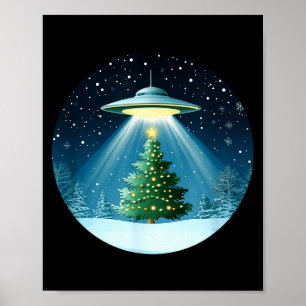 Weihnachtsbaum wurde von UFO für interstellare Hol Poster
