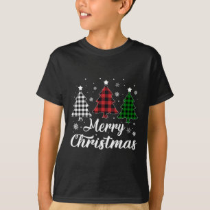Weihnachtsbaum Xmas Buffalo Kariert Red White Gree T-Shirt