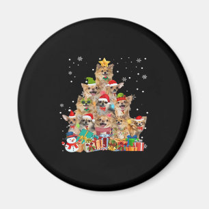 Weihnachtsbaum Xmas Lights Chihuahua Classic T-Shi Magnet