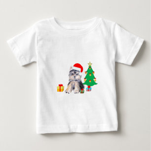 Weihnachtsbaum, Yorkshire Welpenhund & Geschenke Baby T-shirt