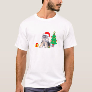 Weihnachtsbaum, Yorkshire Welpenhund & Geschenke T-Shirt