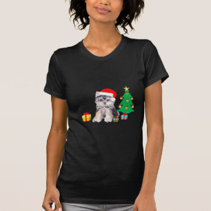 Weihnachtsbaum, Yorkshire Welpenhund & Geschenke T-Shirt
