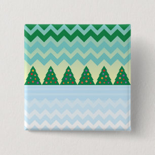 Weihnachtsbaum Zickzack Szene Button