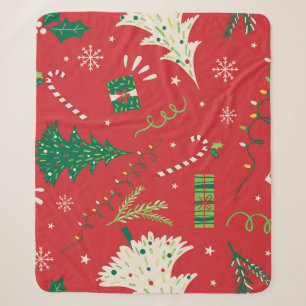 Weihnachtsbaum: Ziergestaltung. Sherpadecke