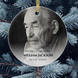 Weihnachtsbaum zum Foto Keramik Ornament