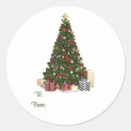 Weihnachtsbaum zum und vom Sticker