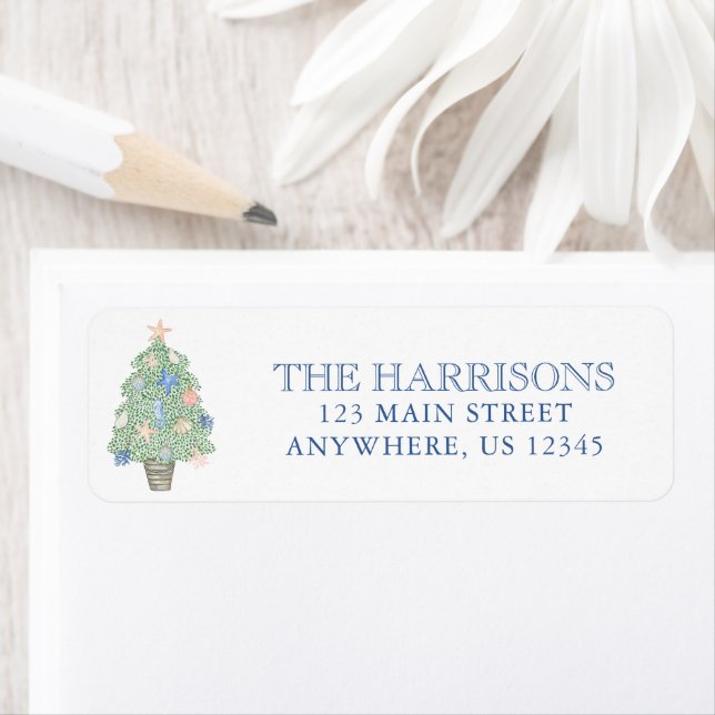 Weihnachtsbaumadresse an der Küste (Insitu)