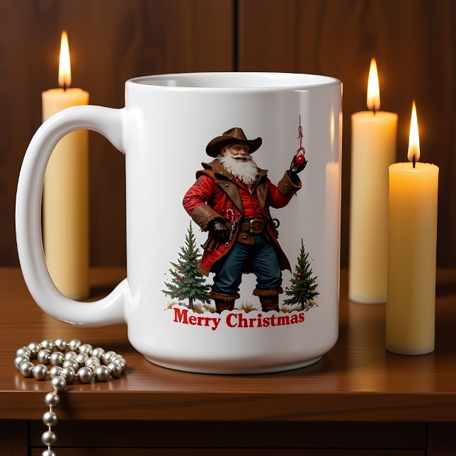 Weihnachtsbaumanhänger Outlaw Santa Kaffeetasse (Von Creator hochgeladen)