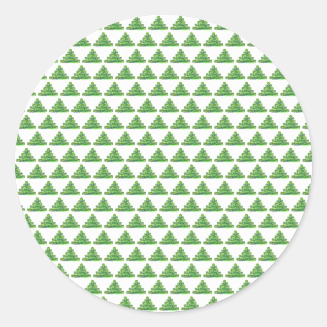 Weihnachtsbaumaufkleber Runder Aufkleber (Vorderseite)