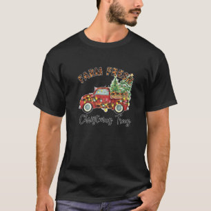 Weihnachtsbaumbaum LKW Farm Frische Pasta machen T-Shirt