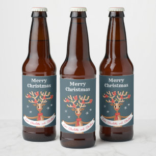 Weihnachtsbaumbeerlabel Bierflaschenetikett
