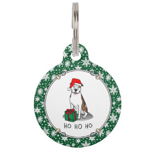 WeihnachtsbaumBull (lt brindle white 3) Niedlich Haustiermarke