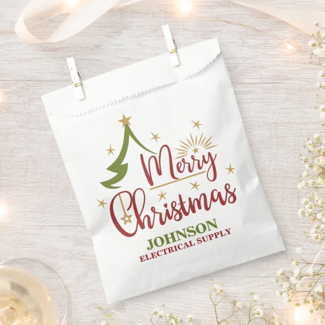 Weihnachtsbaumbüro Party Geschenktütchen (Ausgeschnitten)