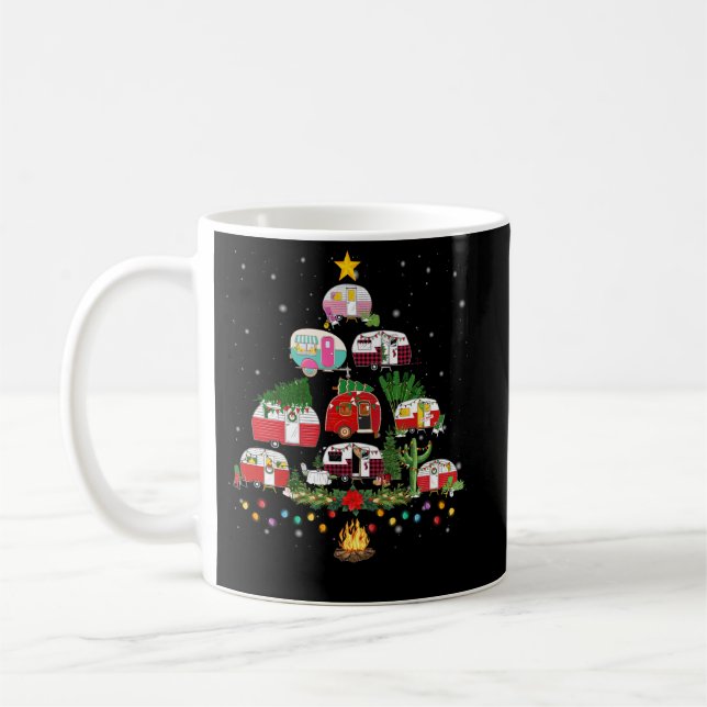 Weihnachtsbaumcamper Fahrzeuge Camping Kaffeetasse (Links)