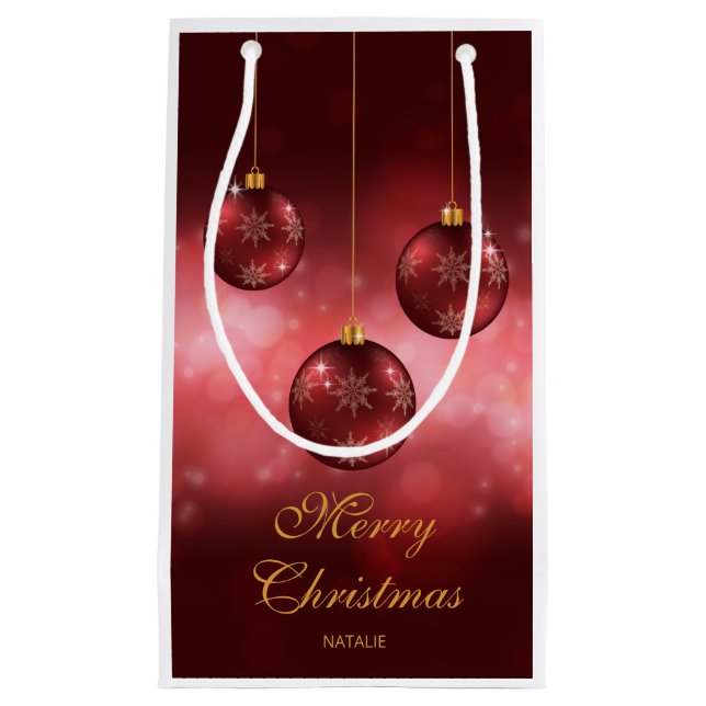 Weihnachtsbaumchen mit eigenem Text Kleine Geschenktüte (Vorderseite)