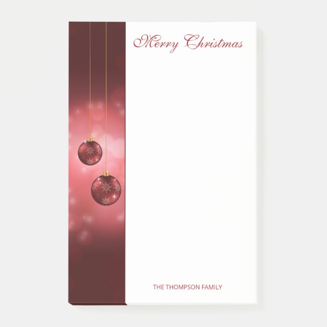 Weihnachtsbaumchen mit eigenem Text Post-it Klebezettel (Vorderseite)