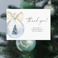Weihnachtsbaumdekoration Babydusche Danke