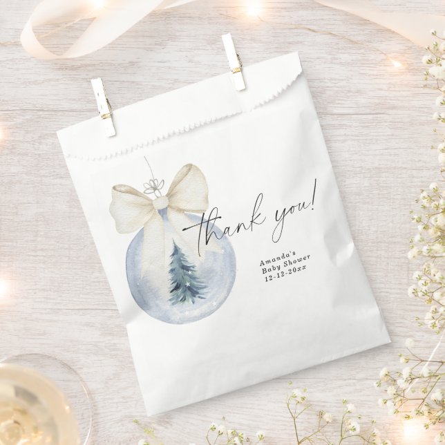 Weihnachtsbaumdekoration Babydusche Danke Geschenktütchen (Ausgeschnitten)