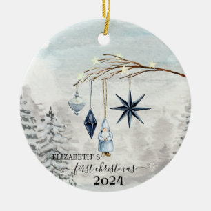 Weihnachtsbaumdekoration Keramik Ornament
