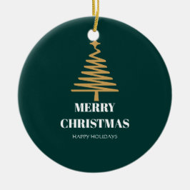 Weihnachtsbaumdekoration mit warmen Wünschen Keramik Ornament