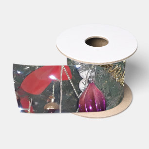 Weihnachtsbaumdekoration satinband