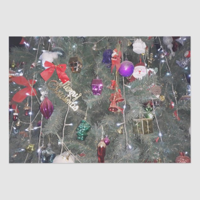 Weihnachtsbaumdekoration Seidenpapier (Vorderseite)