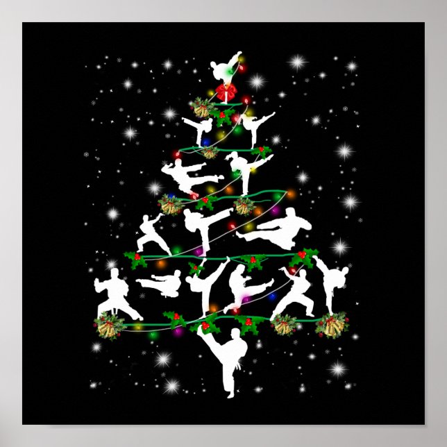 Weihnachtsbaumdekoration von Karate Poster (Vorne)