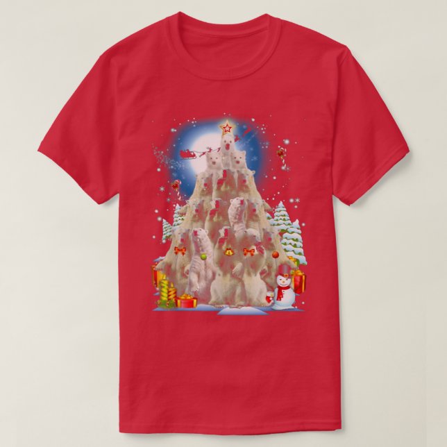 Weihnachtsbaumdekoration Weihnachtsschnee für den  T-Shirt (Design vorne)