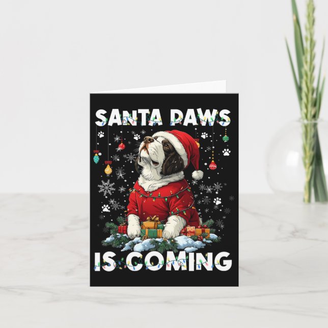 Weihnachtsbaumdekorationen Hund Lover X Karte (Vorderseite)