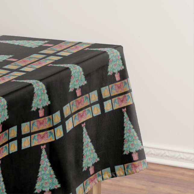 Weihnachtsbaumdekorationen Rot-Bogen Glocken schwa Tischdecke (Beispiel)