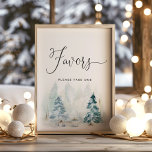Weihnachtsbaumdusche Favoriten Poster<br><div class="desc">Die Winter-Babydusche liebt Poster. Matching-Elemente verfügbar.</div>