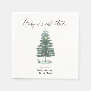 Weihnachtsbaumdusche Serviette