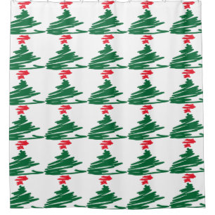 Weihnachtsbaumduschvorhang Duschvorhang