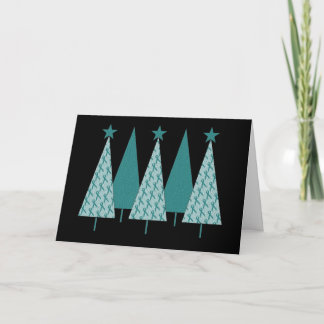 Weihnachtsbäume - Aquamariner Schleimkrebs Feiertagskarte