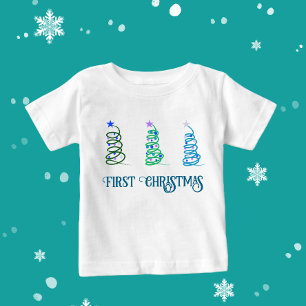 Weihnachtsbäume Baby T-shirt