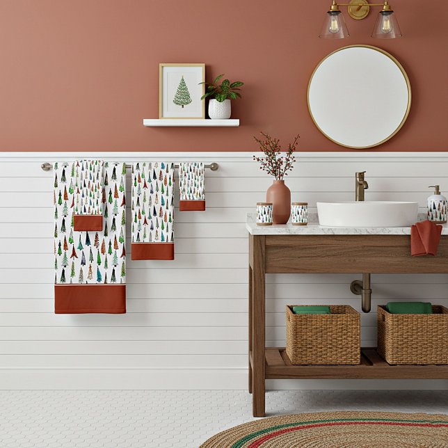 Weihnachtsbäume Badetuch Set (Von Creator hochgeladen)