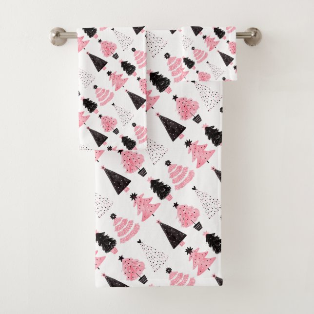 Weihnachtsbaume Badhandtuch Set (Insitu)