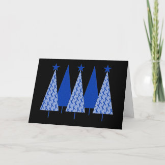 Weihnachtsbäume - Blauer Schleimkehlkrebs Feiertagskarte
